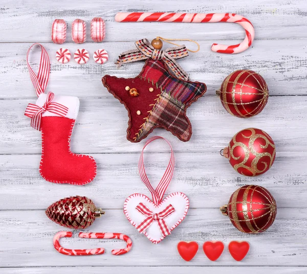 Collection of Christmas objects — Stock Photo, Image