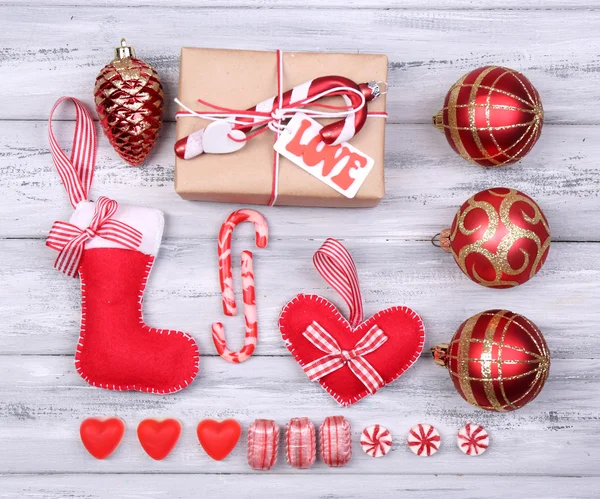 Collection of Christmas objects — Stock Photo, Image