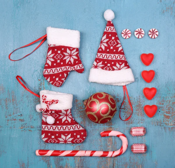 Collection of Christmas objects — Stock Photo, Image