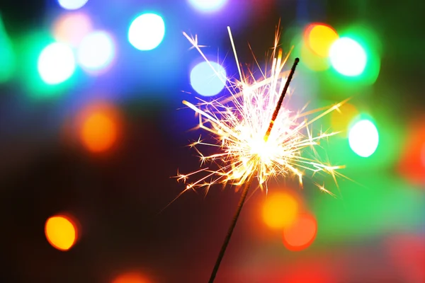 Beautiful shiny sparkler — Stock Photo, Image