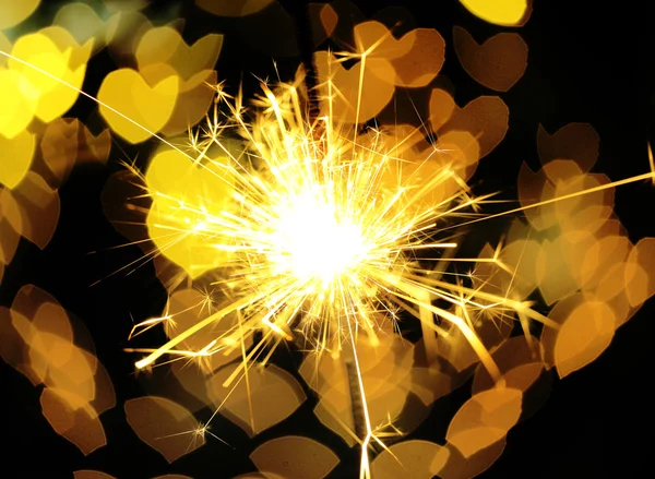 Beautiful shiny sparkler — Stock Photo, Image