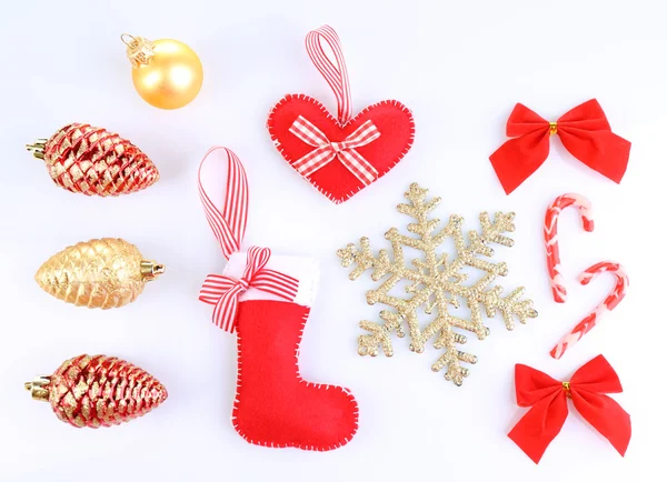 Collection of Christmas objects Stock Photo