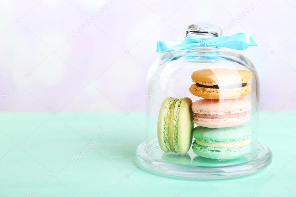 Gentle colorful macaroons