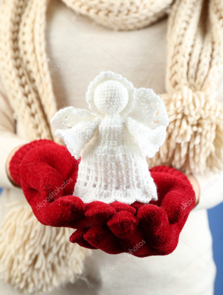 Knitted Christmas angel