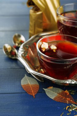 Bitki çayı ile Vintage kompozisyon