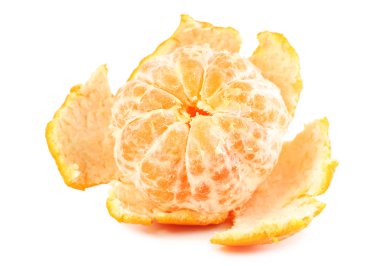 Beyaz izole lezzetli mandarin