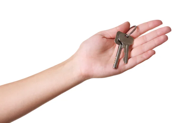 Keys in hand — Stock Photo, Image