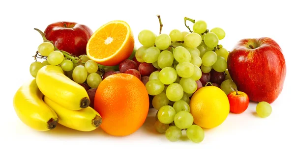 Ripe fruits isolated on white background — Stock Photo, Image