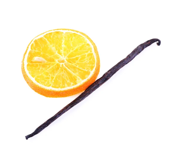 Dried orange with vanilla — Stock Photo, Image