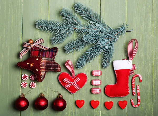 Collection of Christmas objects — Stock Photo, Image