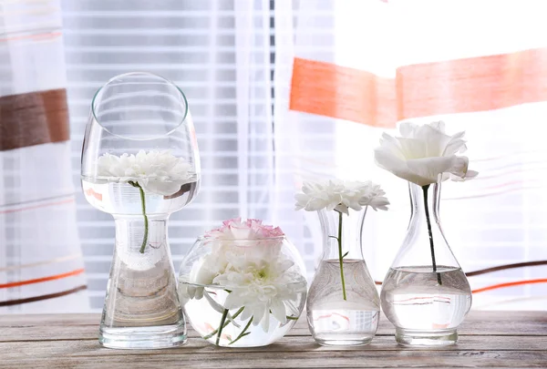 Bellissimi fiori in vasi — Foto Stock