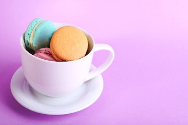 Yumuşak renkli macaroons