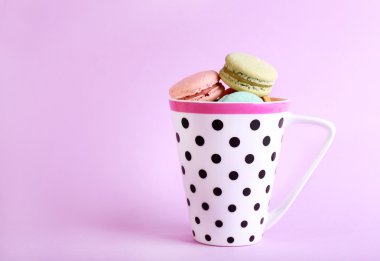 Yumuşak renkli macaroons