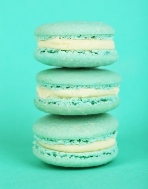Yumuşak renkli macaroons