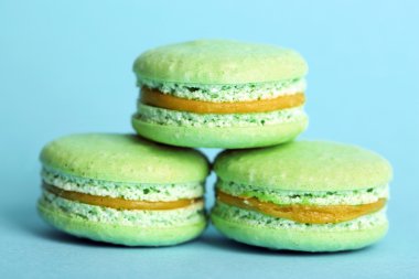 Yumuşak renkli macaroons