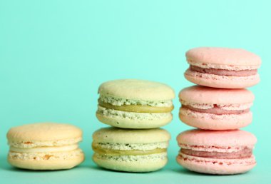 Yumuşak renkli macaroons