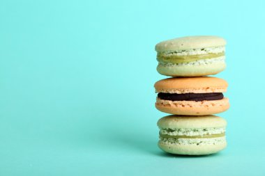 Yumuşak renkli macaroons