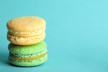 Yumuşak renkli macaroons