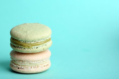 Yumuşak renkli macaroons