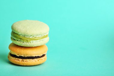 Yumuşak renkli macaroons