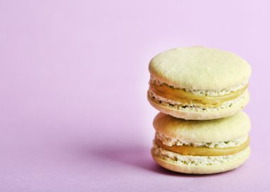 Yumuşak renkli macaroons