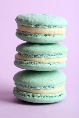 Yumuşak renkli macaroons
