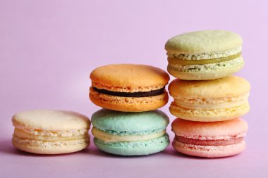 Yumuşak renkli macaroons