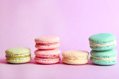 Yumuşak renkli macaroons