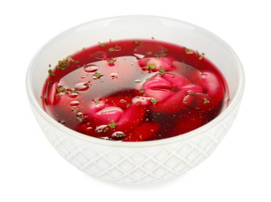 Geleneksel Lehçe kırmızı pancar çorbası