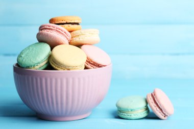 Yumuşak renkli macaroons