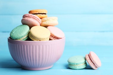 Gentle colorful macaroons clipart