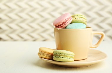 Yumuşak renkli macaroons