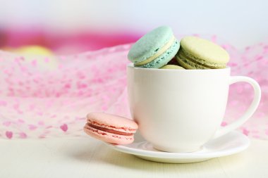 Yumuşak renkli macaroons