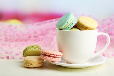 Yumuşak renkli macaroons