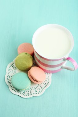 Yumuşak renkli macaroons