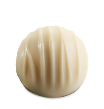 Beyaz izole lezzetli çikolata şeker