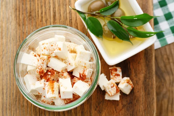 Tasty Feta cheese — Stock Photo, Image