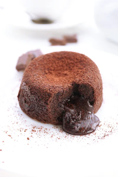 Varm Chokladpudding — Stockfoto