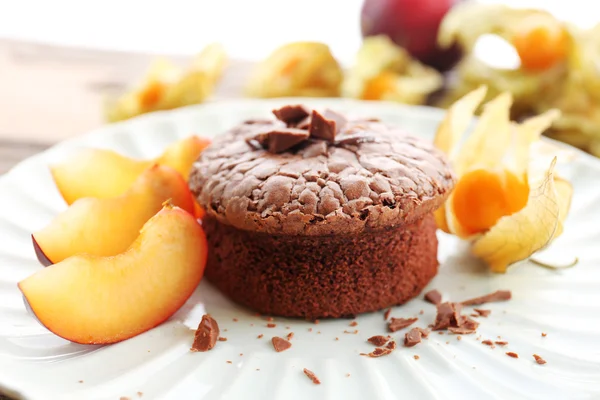 Hot chocolate pudding — Stock Photo, Image