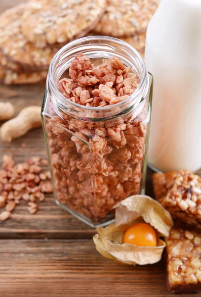 Healthy breakfast granola — Stock Photo, Image
