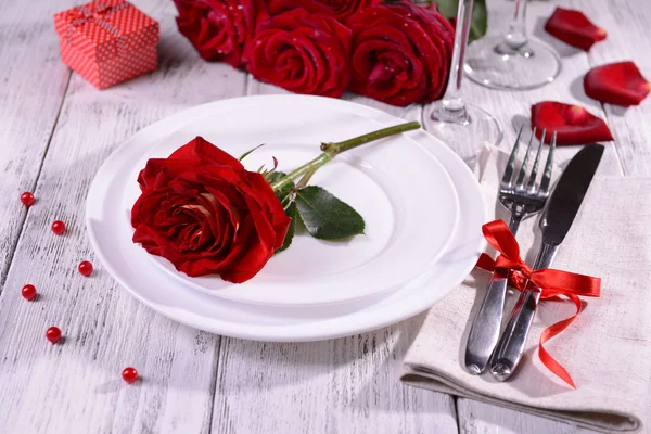 Krásné romantické tabulka — Stock fotografie