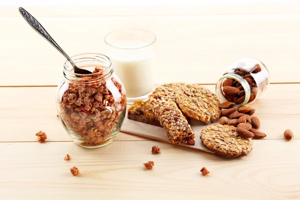 Healthy breakfast with Granola — Stock Photo, Image