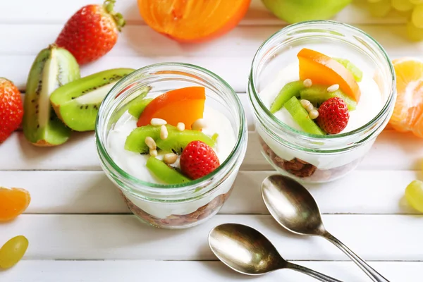 Dolce sano con muesli — Foto Stock