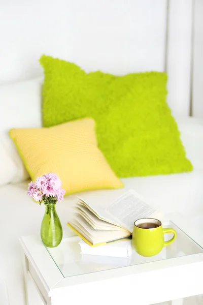 Apartment interior in white color — Stock Photo, Image