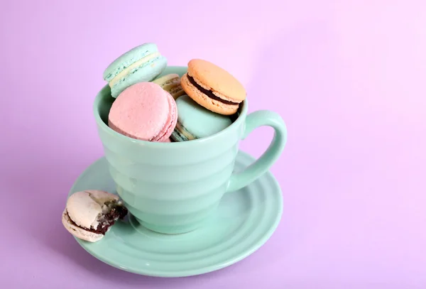 Mjuka färgglada macaroons — Stockfoto