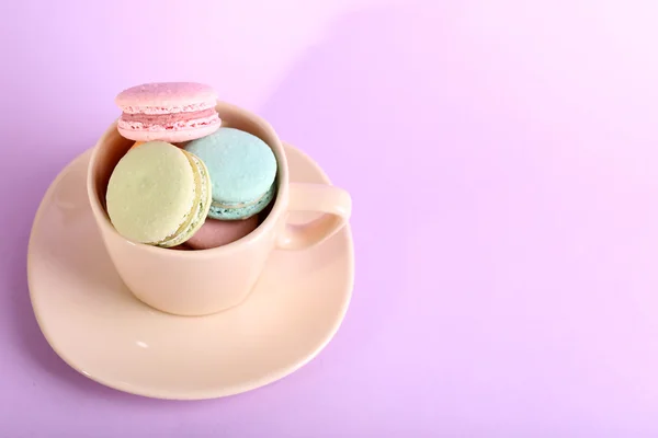 Macarons colorés doux — Photo