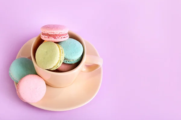 Mjuka färgglada macaroons — Stockfoto