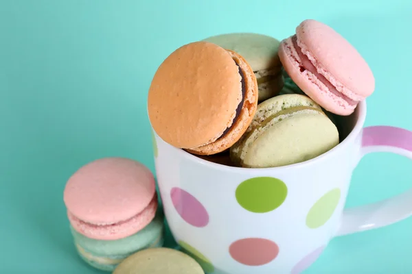 Macarons colorés doux — Photo