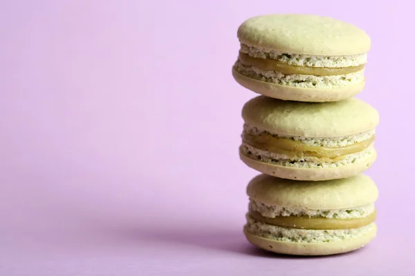 Yumuşak renkli macaroons — Stok fotoğraf