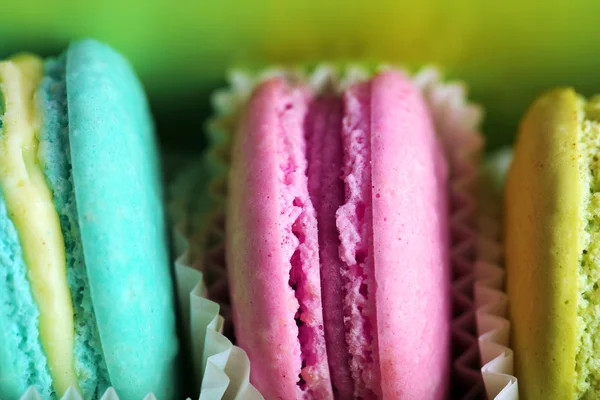 Delikatny kolorowy macaroons — Zdjęcie stockowe